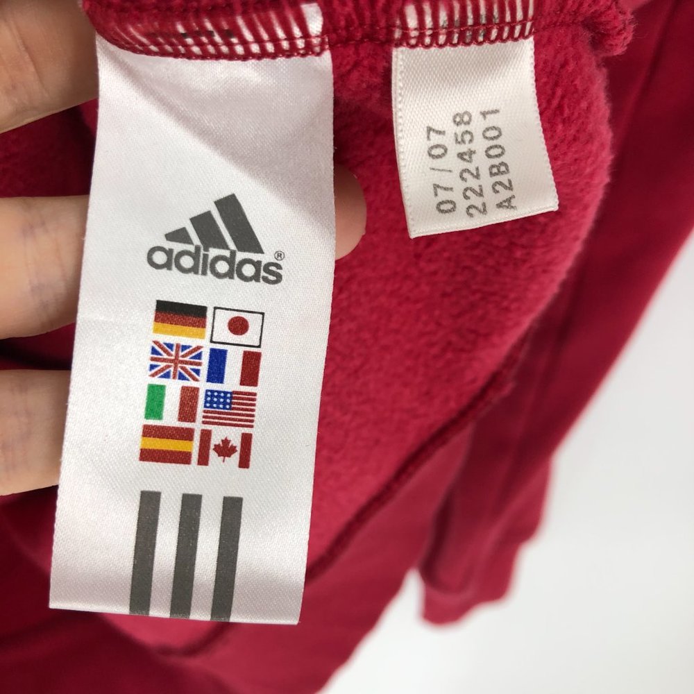 Adidas Womens Retro Full Zip 3 Stripe Logo Hoodie - Picture 6 of 7
